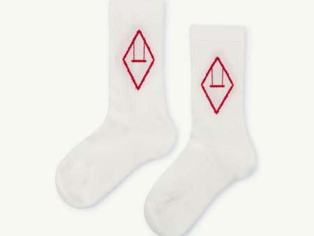 Boys & Girls Red Cotton Socks on Sale