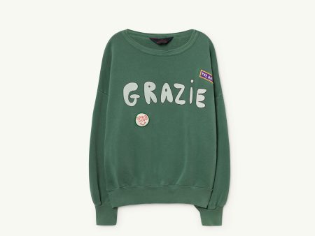 Girls & Boys Green Grazie Cotton Sweatshirt Discount