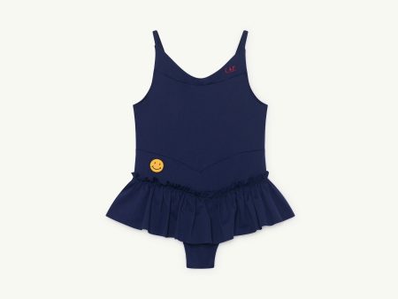 Girls Navy Blue Swimsuit Hot on Sale