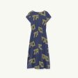 Girls Blue Logo Cotton Dress Sale