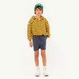 Girls & Boys Yellow Stripes Cotton Shirt Online now