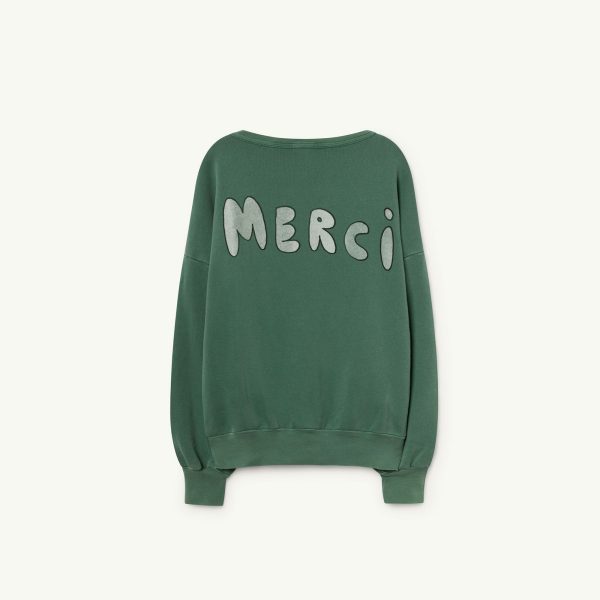 Girls & Boys Green Grazie Cotton Sweatshirt Discount