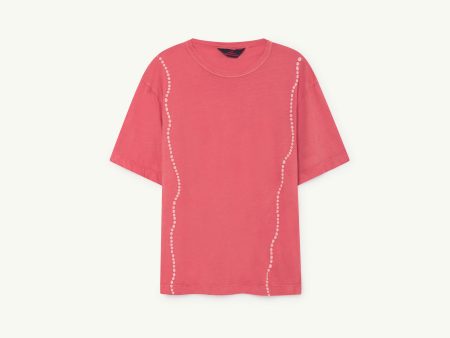 Girls Red Shells Cotton T-shirt For Sale