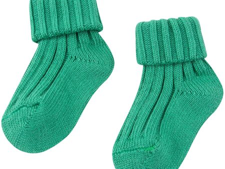 Baby Bright  Green Cotton Knitwear Socks Supply