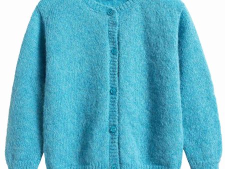 Baby Blue Knitted Cardigan Online now