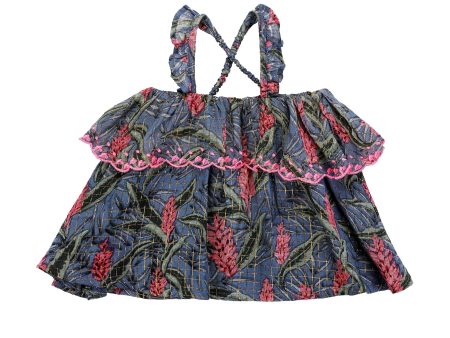 Girls Lagoon Leaves Dress For Discount