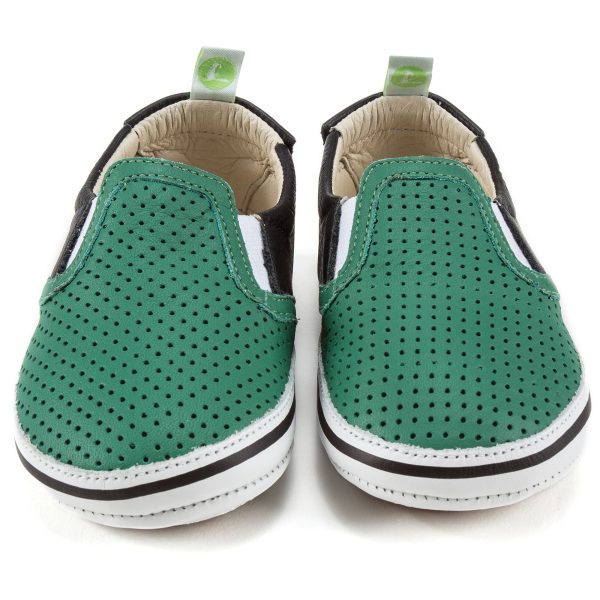 Baby Boys  Green Leaf Holes Leather Sneaker Casual Cheap