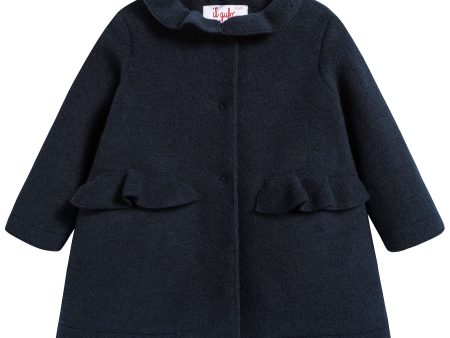 Girls Navy Blue Coat For Discount