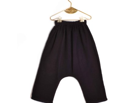 Baby Black Cotton Trousers Supply