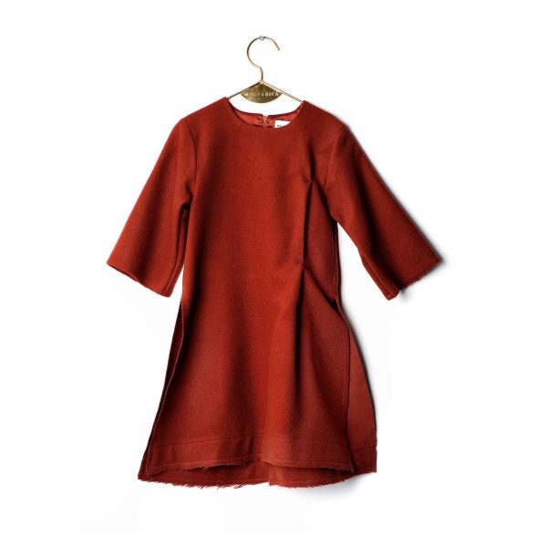 Girls Brick Red Dress Online