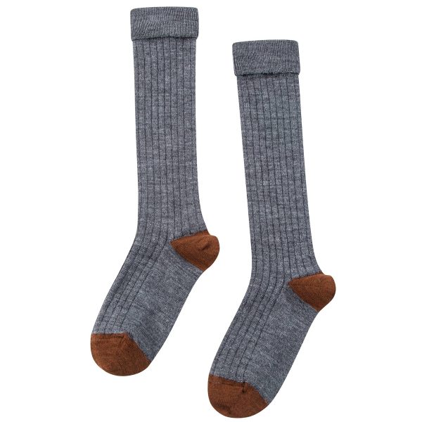 Boys & Girls Grey Knee Socks Hot on Sale