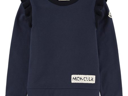 Girls Navy Blue Cotton Sweatshirt Online