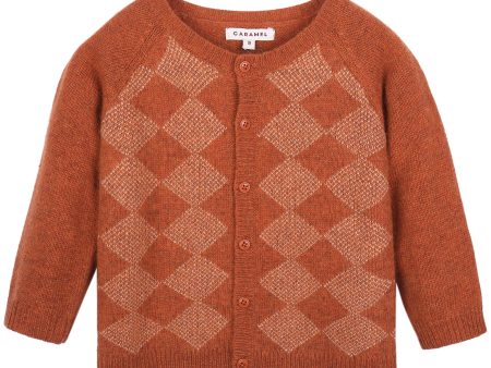 Baby  Red Canyon Knitted Cardigan Online Sale