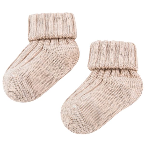 Baby Beige Knitted Low Socks Cheap