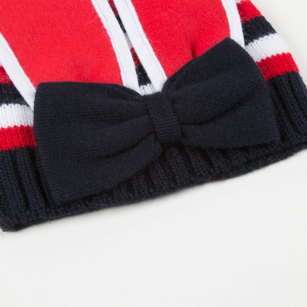 Baby Girls Red Wool Knitted  Hat Discount