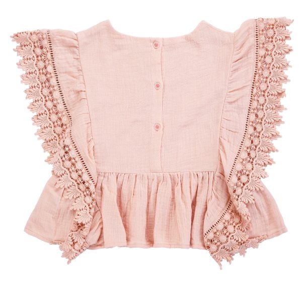 Girls Blush Cotton Top Online now