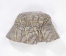 Baby Beige Grid Hat Online Sale