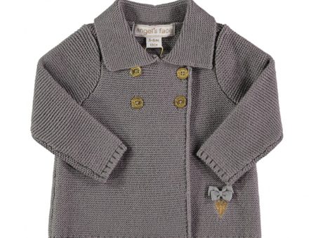 Baby Ash Grey Cotton Cardigan Online now