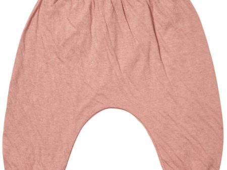 Baby Boys Dark Rose Red Cotton Jersey Trouser Sale