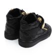 Baby Black Printed Calf Leather Sneaker Cheap