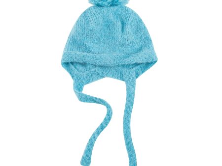 Baby Blue Knitted Hat For Discount