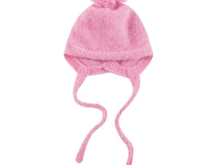 Baby Pink Knitted Hat For Cheap