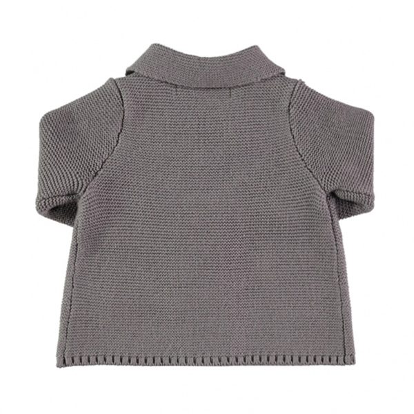 Baby Ash Grey Cotton Cardigan Online now