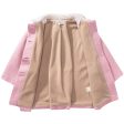 Girls Pale Pink Woven Coat For Discount