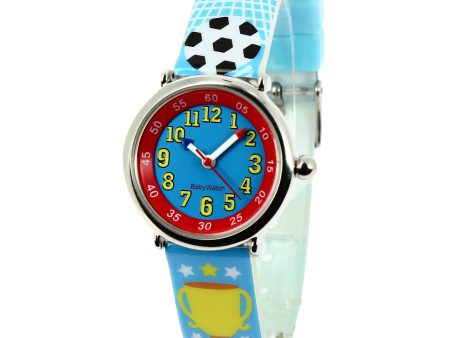 Boys Blue Football Watch（4-7Y） Fashion