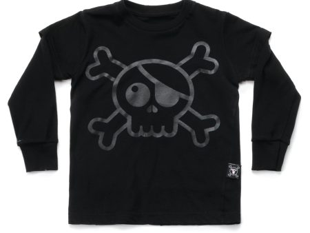 Baby Boys Black Cotton Skull T-shirt Online Sale