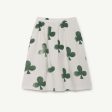 Girls White Clovers Cotton Skirt Supply