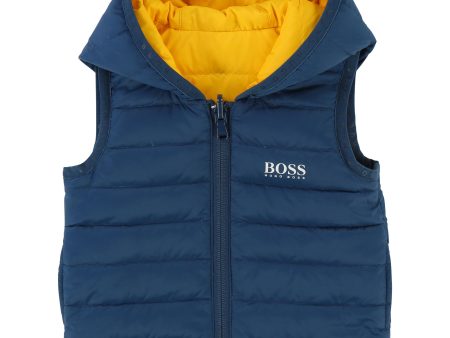 Baby Boys Blue & Yellow Reversibie Vest Sale