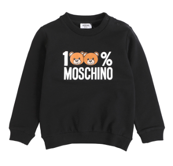 Baby Black Cotton Sweatshirt For Discount