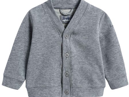 Baby Boys Steel Grey Cotton Jacket Discount