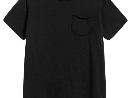 Baby Black Cotton T-shirt on Sale