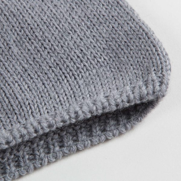 Baby Boys Grey Virgin Wool Hat Hot on Sale