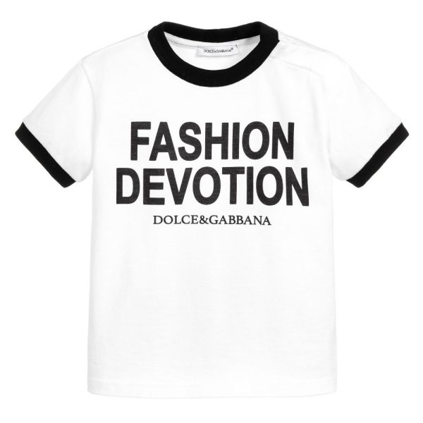 Baby Optical White Cotton T-shirt For Discount