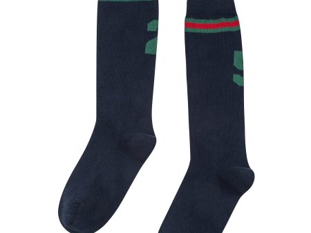 Boys Navy & Dark Green Socks Hot on Sale