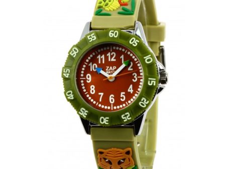 Boys Green Brown Jungle Watch（6-9Y） For Discount