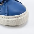 Baby Blue Leather Velcro With White  V  Shoes Cheap