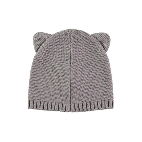 Baby Ash Grey Cotton Hat For Cheap