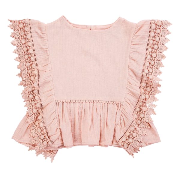 Girls Blush Cotton Top Online now