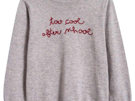 Girls Chine Grey Sweater Hot on Sale