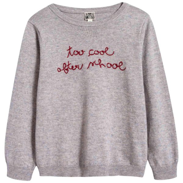 Girls Chine Grey Sweater Hot on Sale