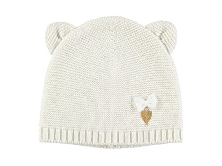 Baby White Cotton Hat For Discount