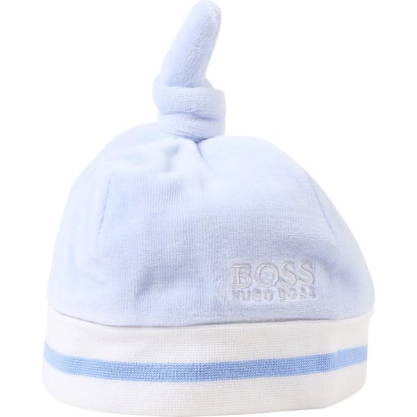 Baby Boys Light Blue Cotton Hat Online