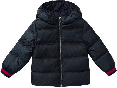 Baby Boys Blue Reversible Down Coat Hot on Sale