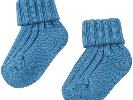 Baby Rich Blue Cotton Knitwear Socks Online now