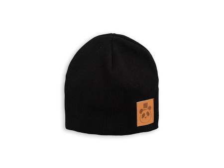 Baby Black Organic Cotton Panda Hat Online