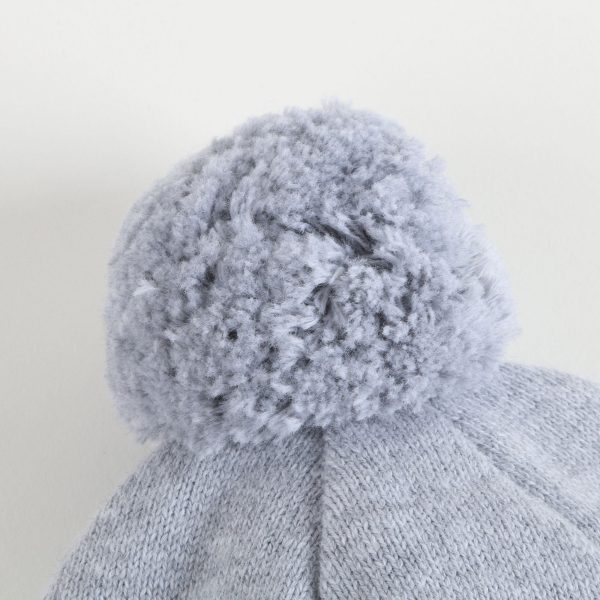 Baby Boys Marl Grey Cotton Hat For Cheap